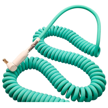 Cable Pig Hog Half Coil Seafoam Green 9 Mt 1/4-1/4 Ang Rect, Phcc30sg